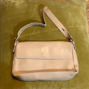 A genuine leather beige Genny bag